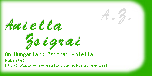 aniella zsigrai business card